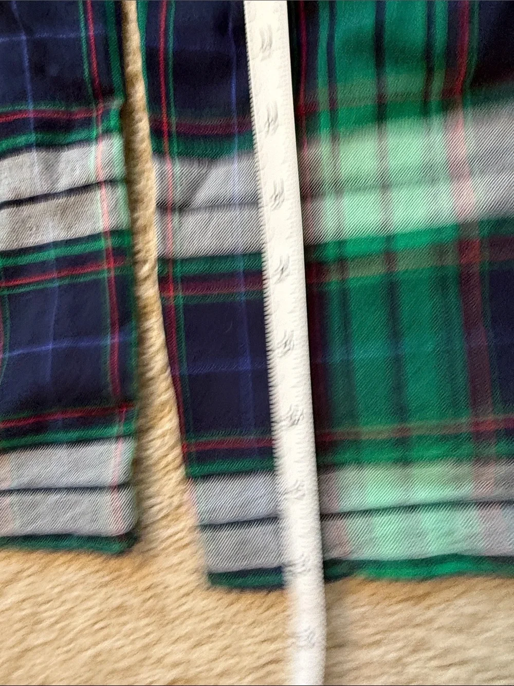 J. Crew Men’s Navy & Green Plaid Lounge pants small
